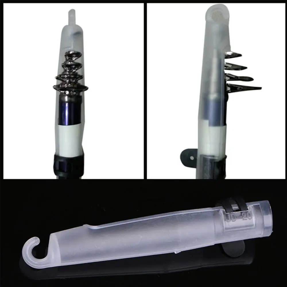 Protections anneaux canne 4 styles bouchons plastique accessoires pêche mer protection guides