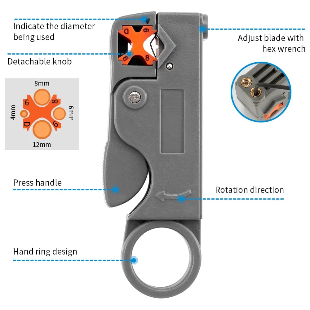 Pince à dénuder et sertir automatique - Outil 2 en 1 pour fils de pêche et connexions électriques
