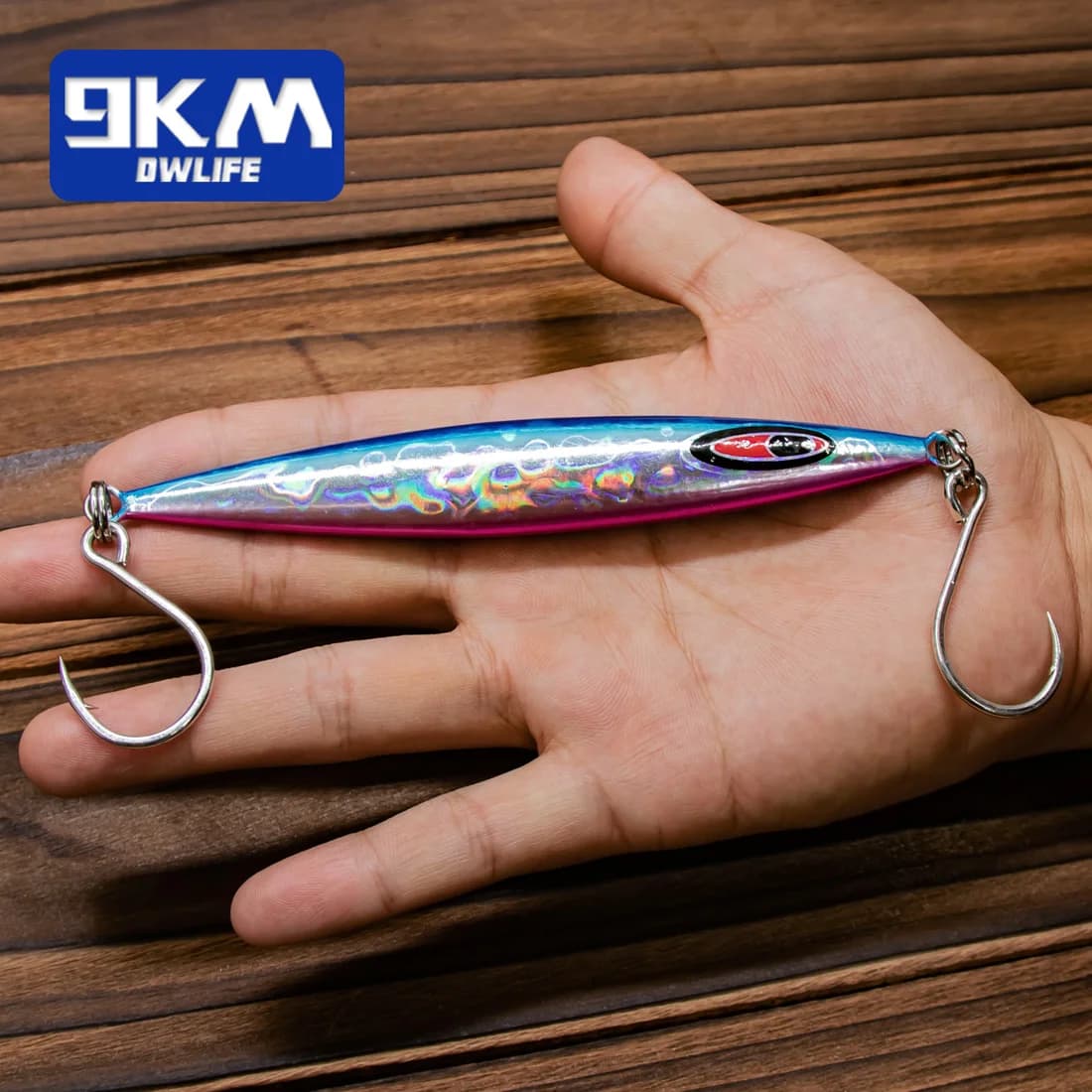 9KM Fishing Hooks 25Pcs Jigging Hook Carp Eye Worm Barbed Inline - Hameçons acier pêche mer et carpe