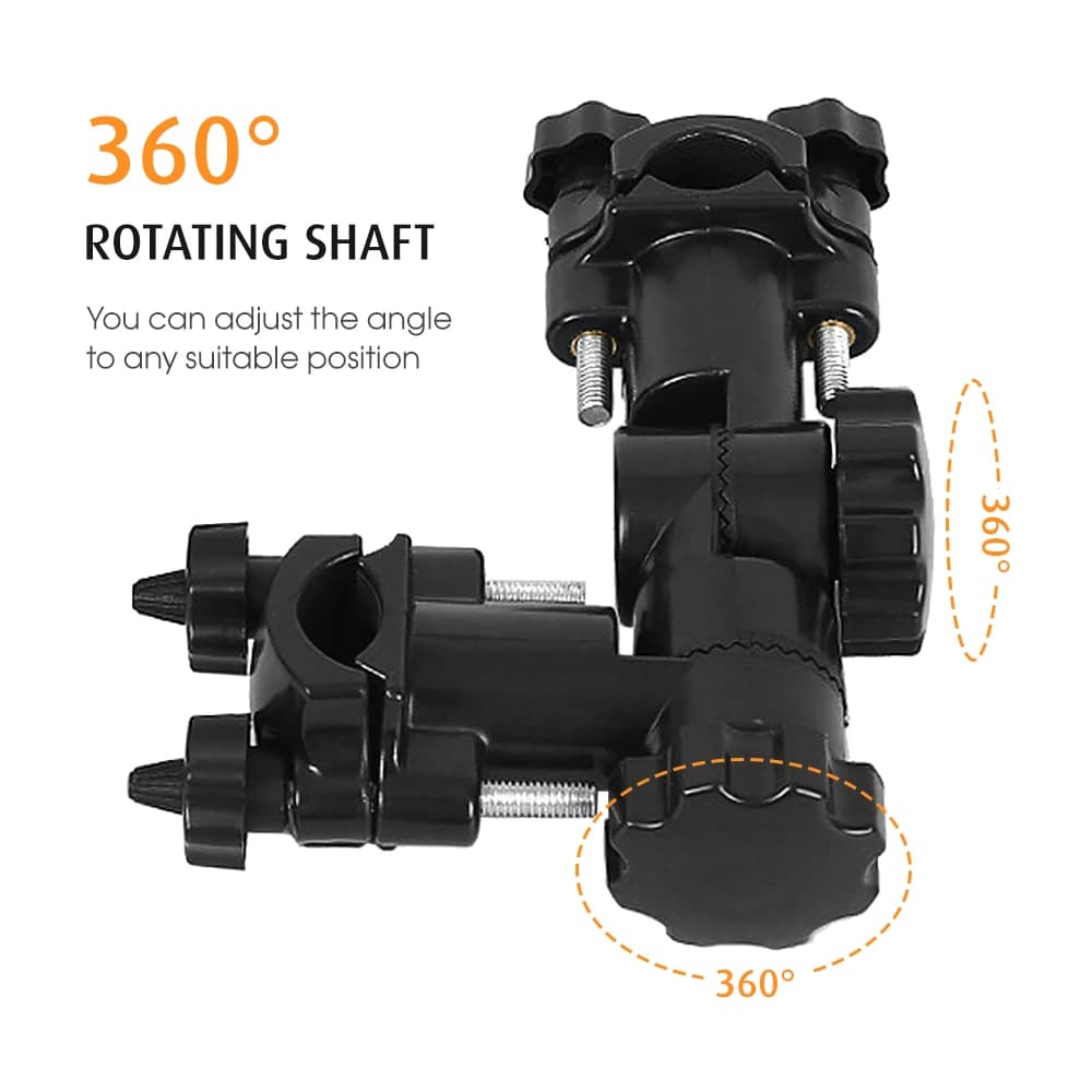 Support canne réglable 360° siège pêche - Rack rotatif chaise parasol extérieur