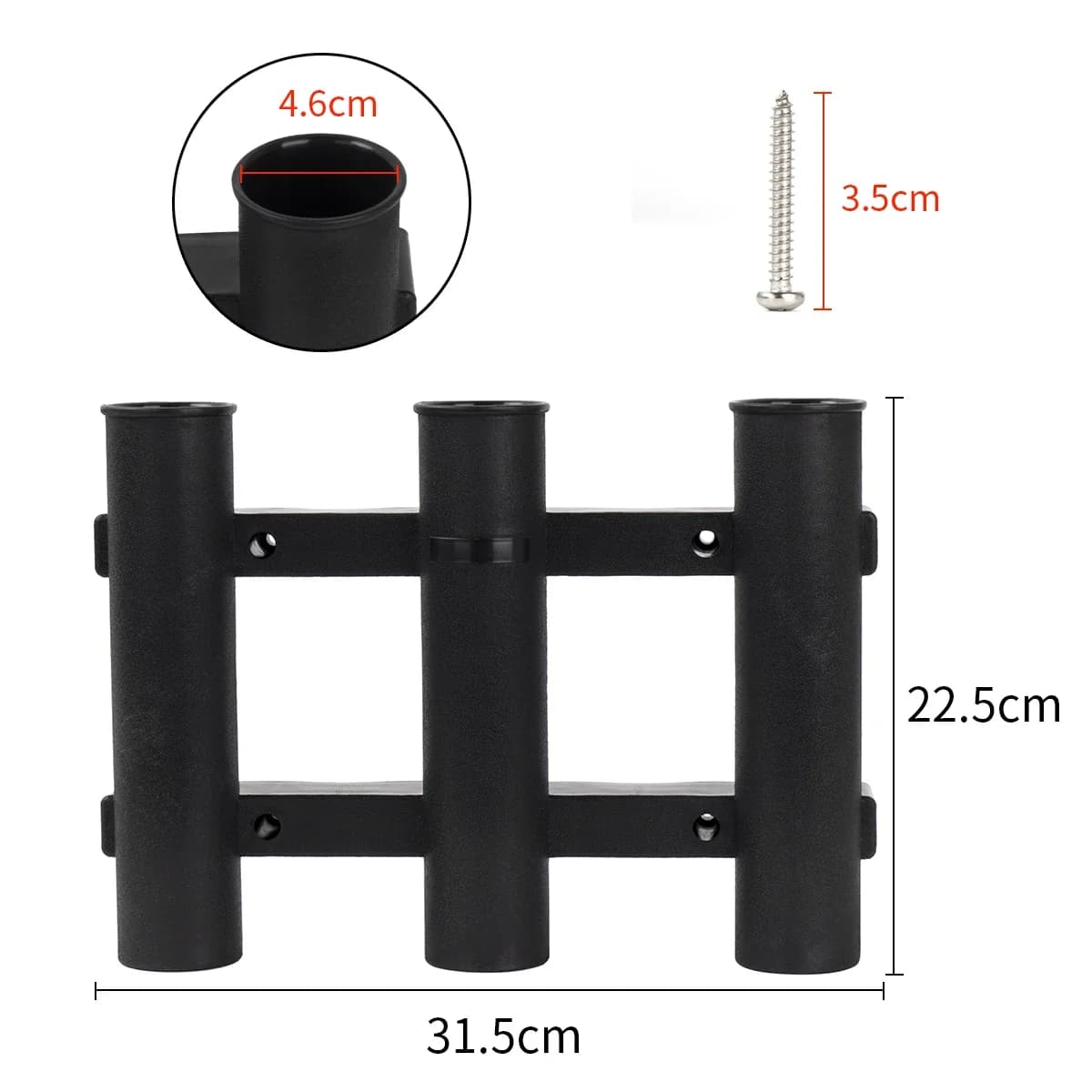 Support de canne à pêche bateau ABS étanche - Porte-canne yacht robuste pour pêche en mer sportive