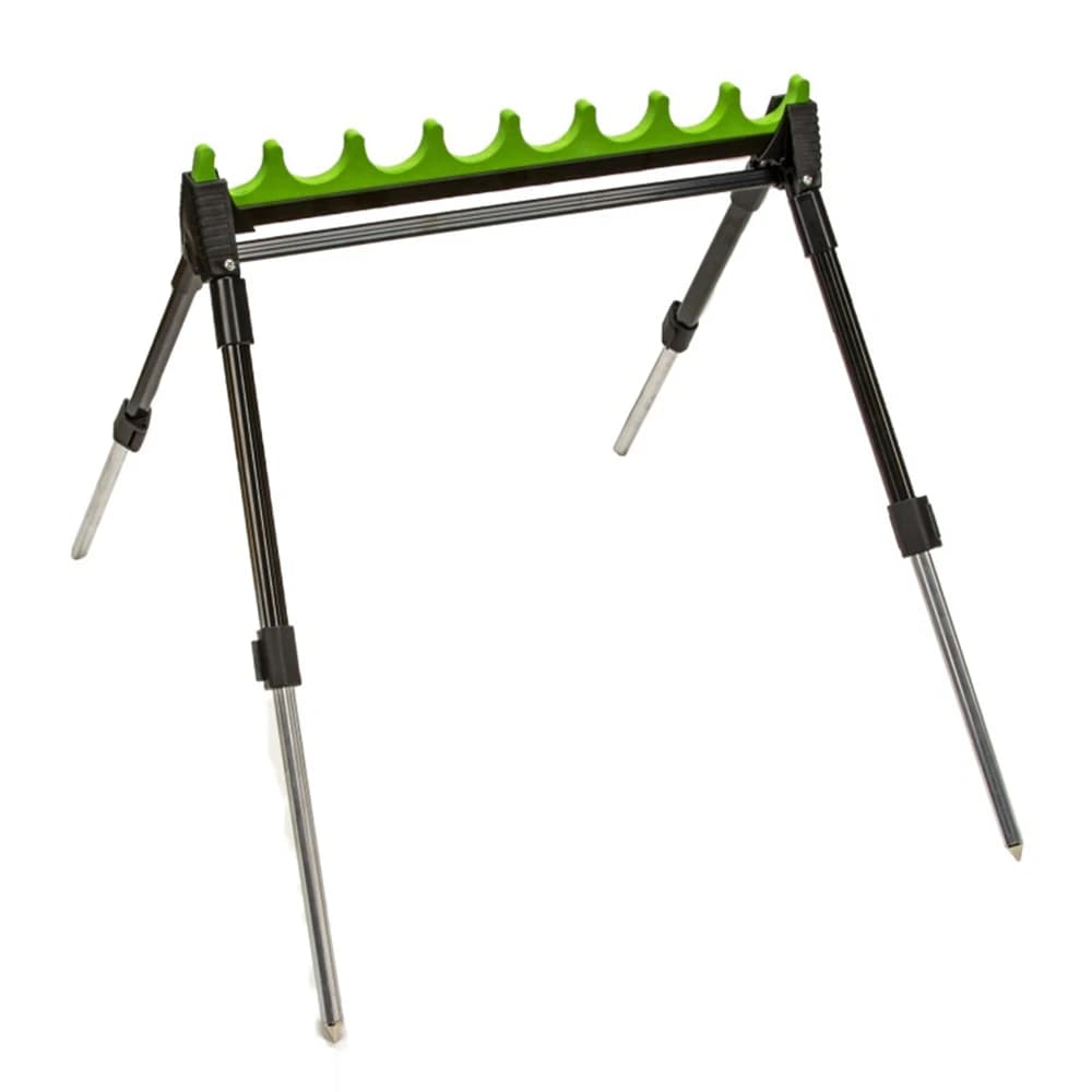 Support canne à pêche réglable 2 sections alliage zinc 4 pieds pêche mer rivière étang