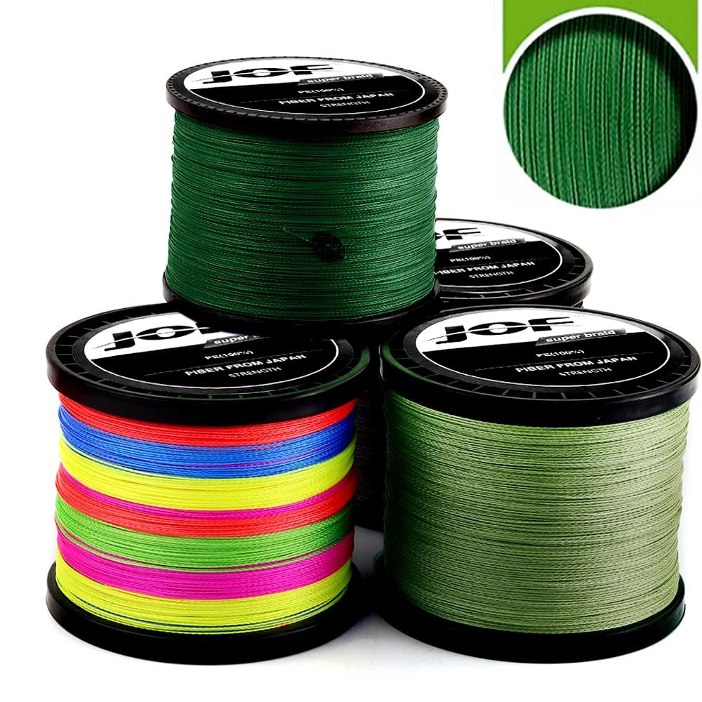 Ligne tressée JOF 4 brins 300-1000m pour pêche carpe - multifilament japonais accessoires pêche PE