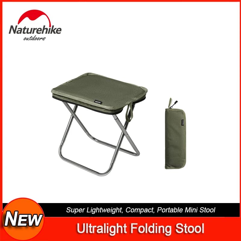 Tabouret pliant Naturehike portable - Siège camping pêche léger pour croquis et plein air