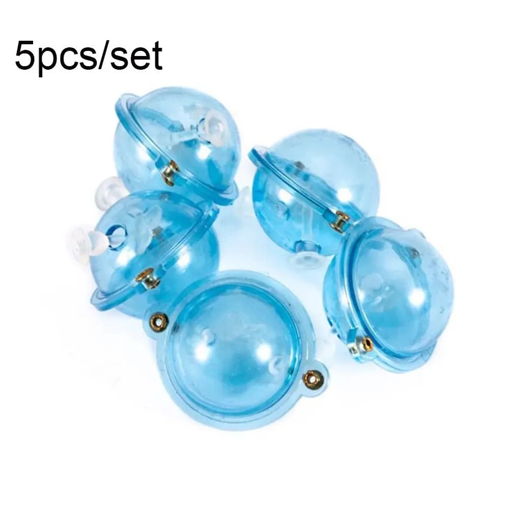5 boules flottantes ABS pêche mer - Flotteurs bulles plastique bleu rouge 25-47mm accessoires extérieur