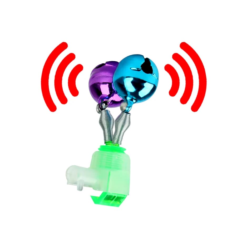 Cloches alarmes multicolores pour canne à pêche carpe - 10 pièces NGB - Accessoires feeder et top tip