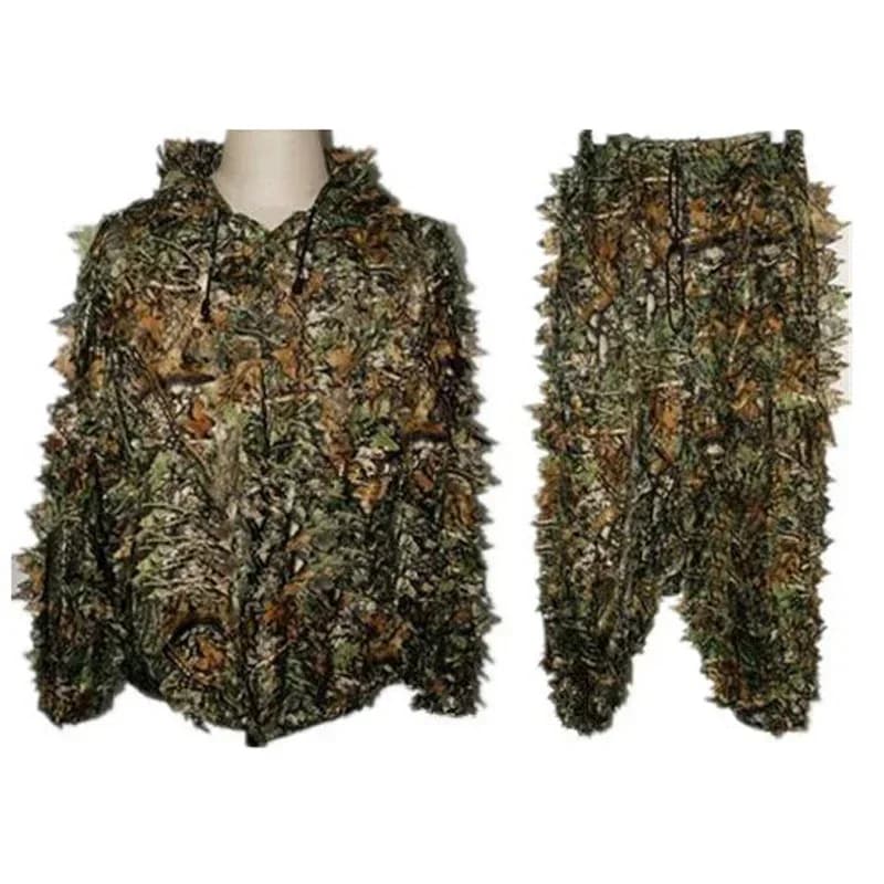Ensemble camouflage jungle familial pour pêche - Veste à capuche et pantalon taille adulte et enfant