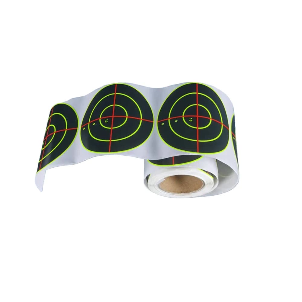 100 cibles adhésives 7,5 cm croix éclaboussantes colorées pour entraînement tir pêche sportive