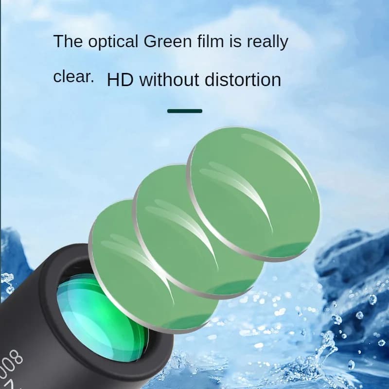 Télescope monocular 2000x25 avec support téléphone - Observation et photos de pêche HD