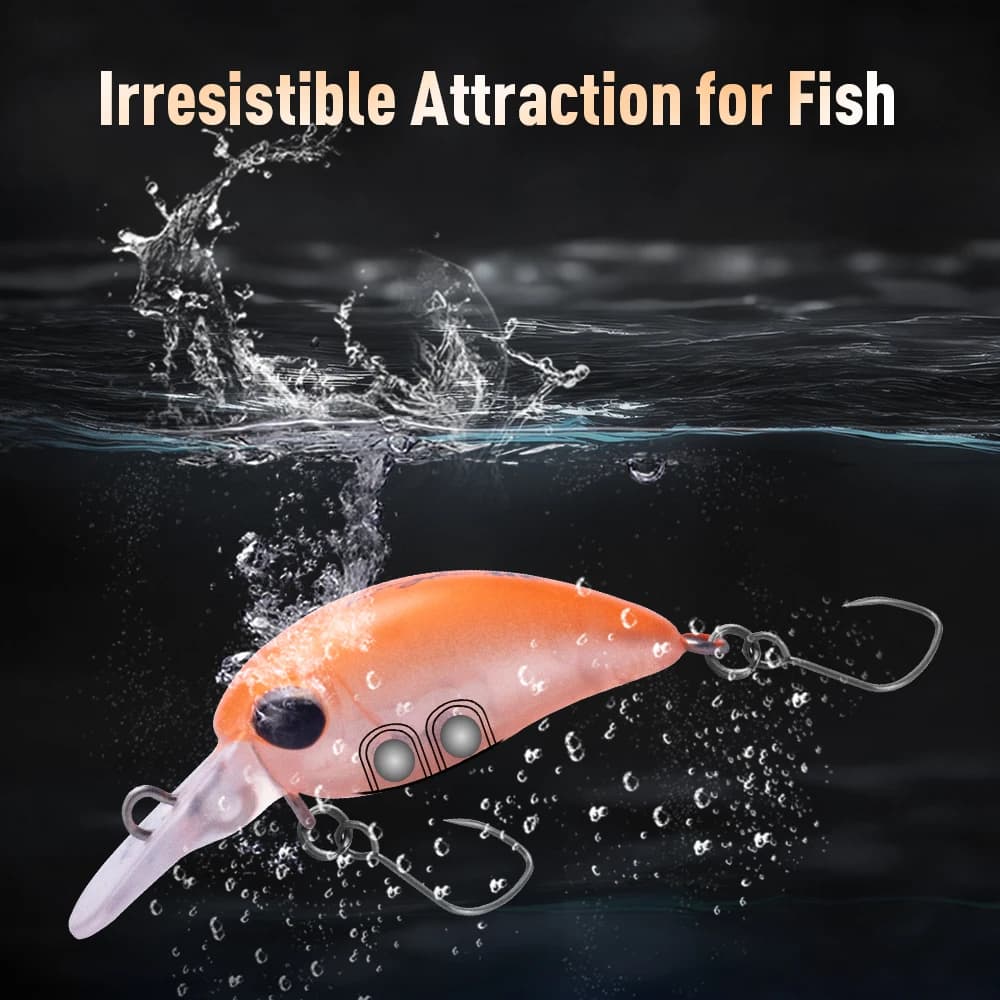 Mini crankbait flottant Kingdom 1.5g 25mm 3.2g 32mm pour truite black-bass - Leurre dur petit poisson nageur