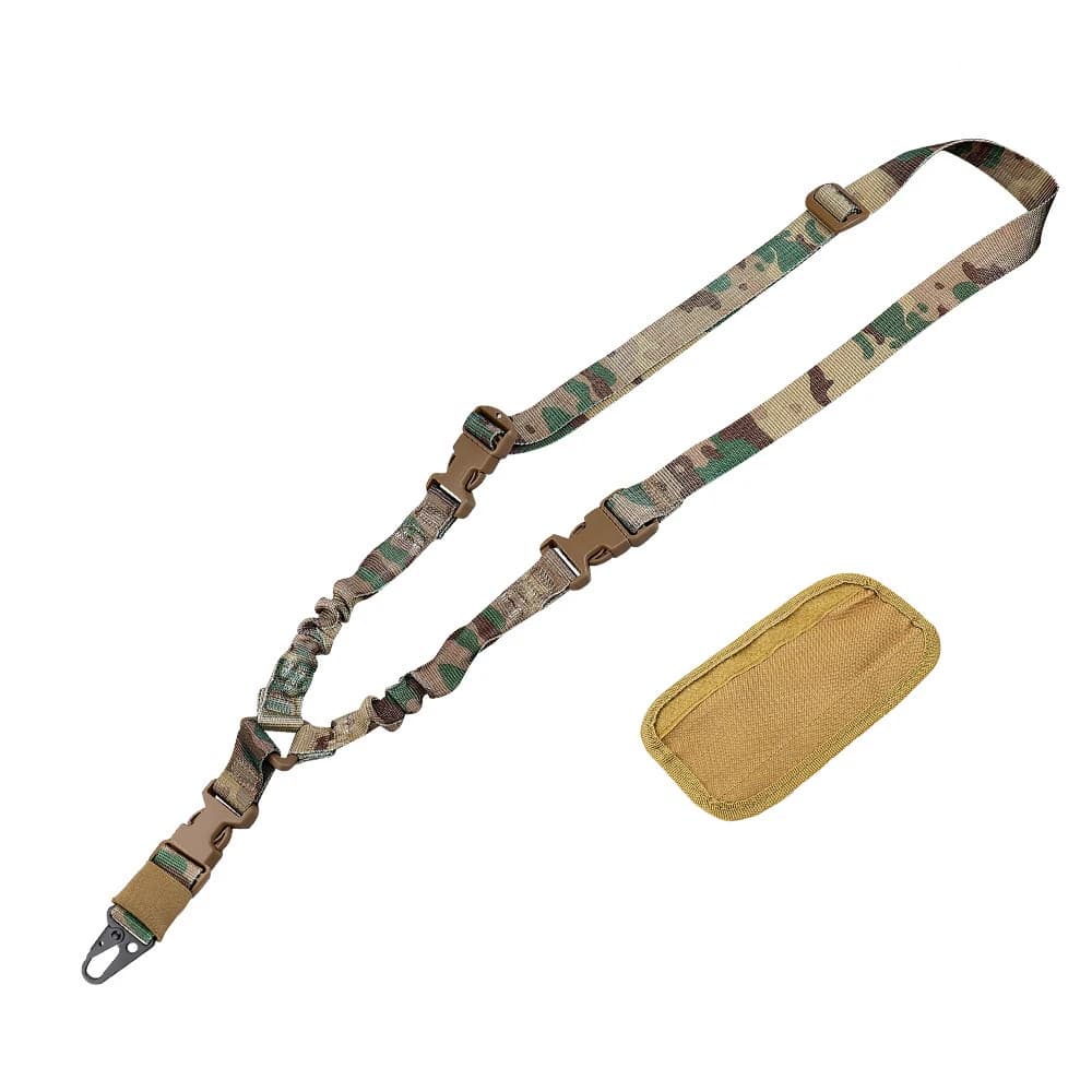 Bretelle élastique tactique à point unique pour fusil de pêche sous-marine avec coussin