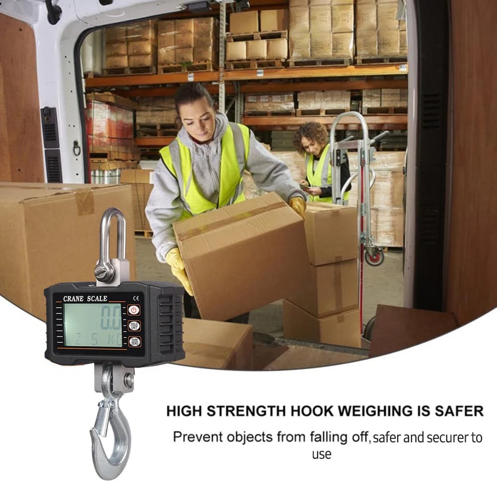 Balance gruau numérique industrielle 1000kg LCD - pesage lourd portable pour pêche commerciale et industrielle