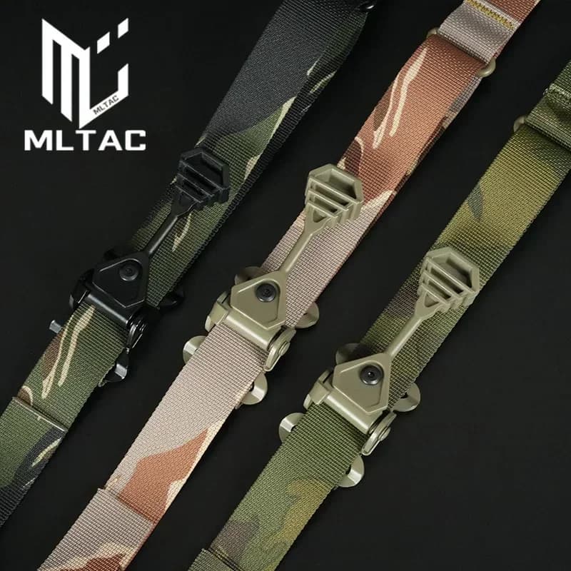 Sangle tactique modulaire 2 points pour fusil - Sangle ajustable pour M4, AK, AR15 et fusils de pêche