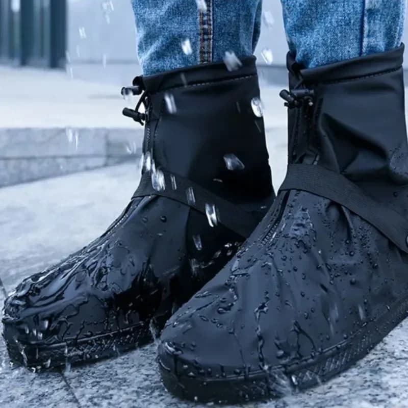 Bottes de pluie homme résistantes légères PVC imperméables antidérapantes pour travail extérieur