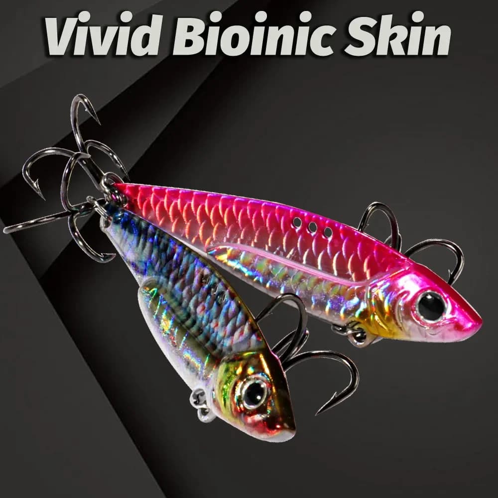 Leurre métal spinner cuillère 7.5g à 20g pour pêche en mer, leurre vibrant à hameçon triple pour spinning