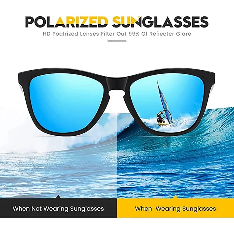 Lunettes de soleil polarisées rétro vision nocturne claire - Modèle unisexe UV400 design premium