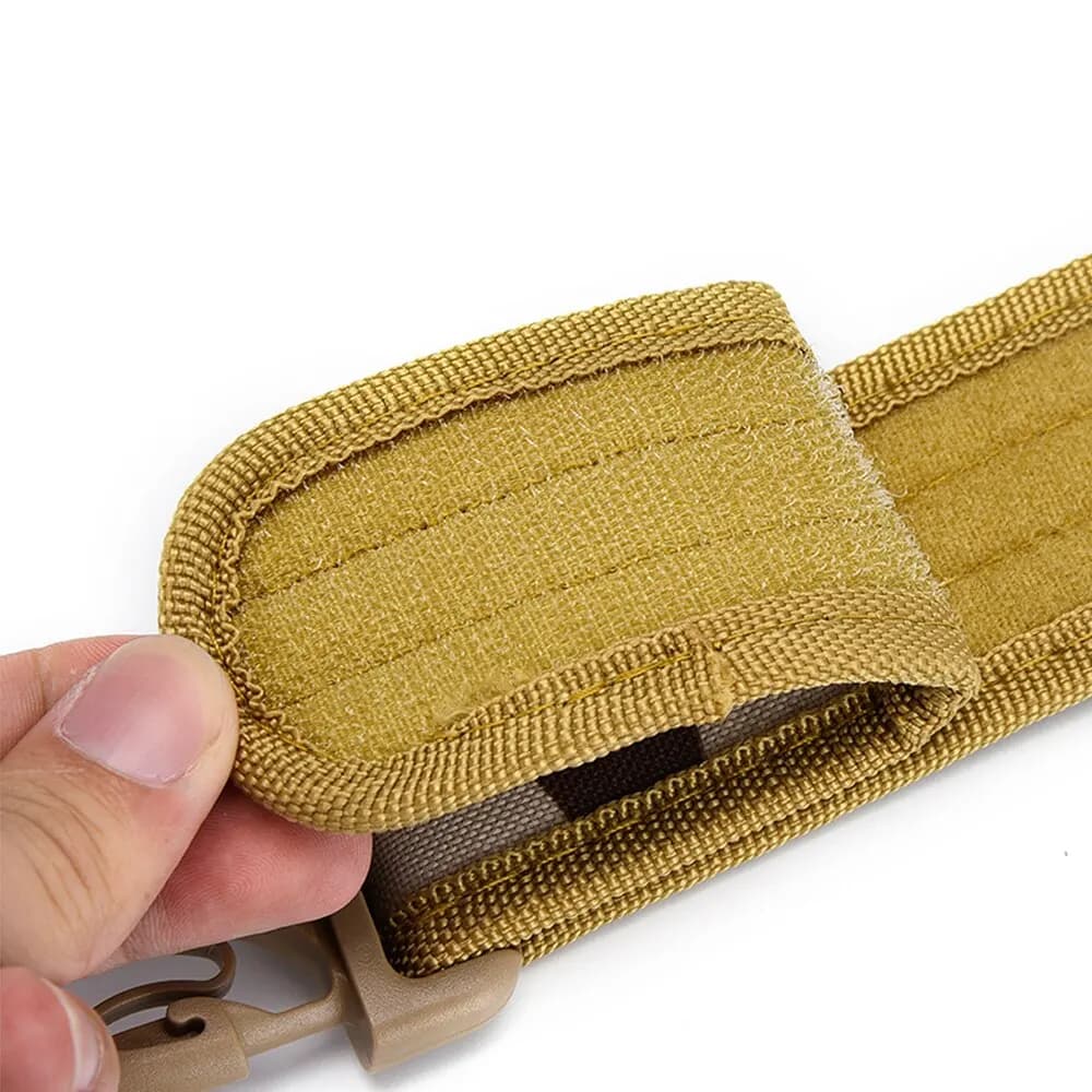 Ceinture tactique camouflage homme extérieur - Large ceinture nylon robuste pour randonnée et travail