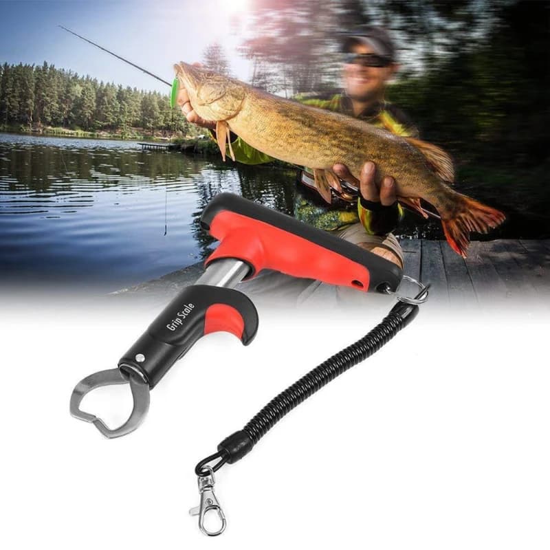 Pince télescopique pêche numérique 25kg LED balance digitale grip portable outil poisson éclairage intégré