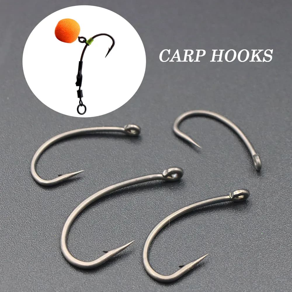 Hameçons carpe PTFE 20 pièces - Revêtement anti-corrosion pour method feeder et hair rigs