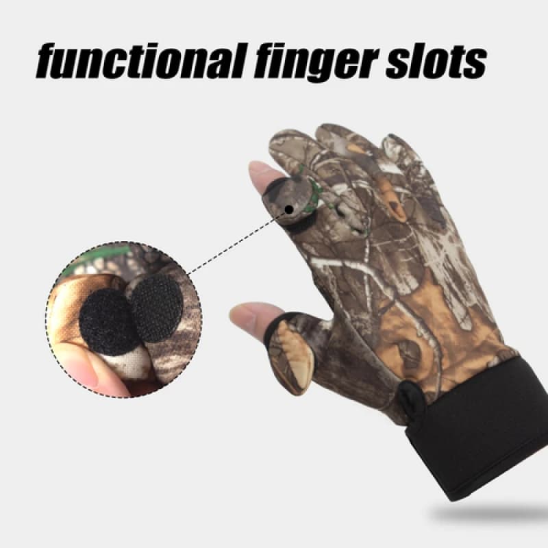 Gants de chasse tactiles anti-dérapants automne-hiver - Protection complète pour pêche et marche