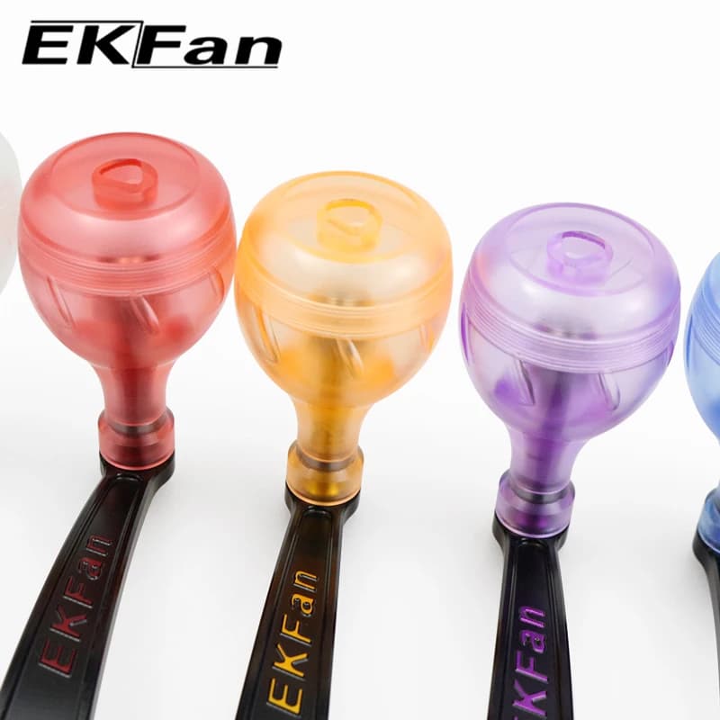 Manivelle ultralégère EKFAN 140mm 24g alliage acrylique DIY moulinets casting