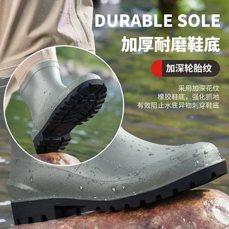 Combinaison pêche britannique unisexe étanche respirante wading boots pantalon lancement mi-hauteur