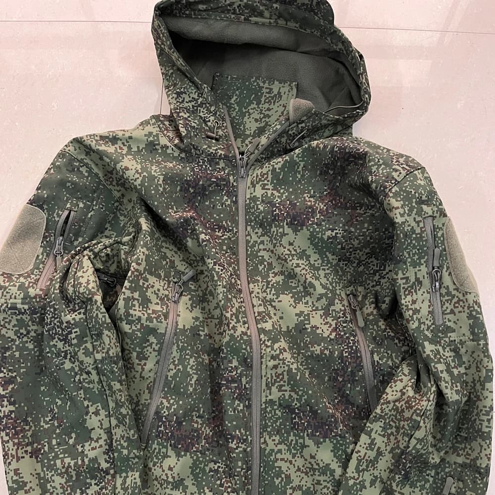 Veste tactique softshell Rucamo camouflage - Veste cargo pêche sports outdoor imperméable