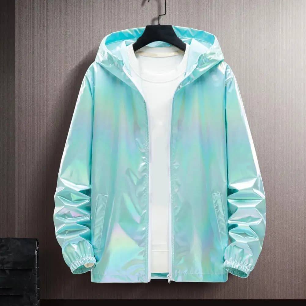 Veste coupe-vent colorée printemps automne homme - Veste légère anti-UV pêche urbaine style streetwear