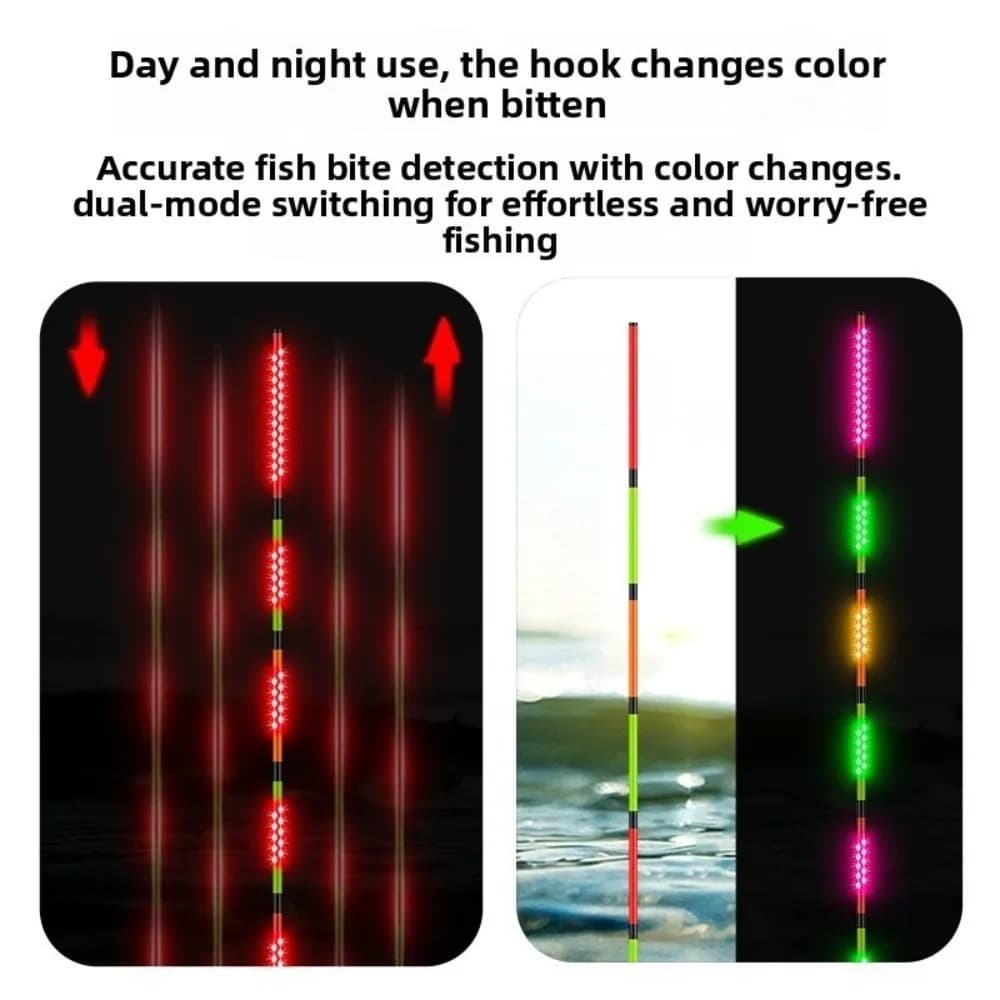 Bouchon lumineux LED ultra sensible pour la pêche de nuit électronique et connecté