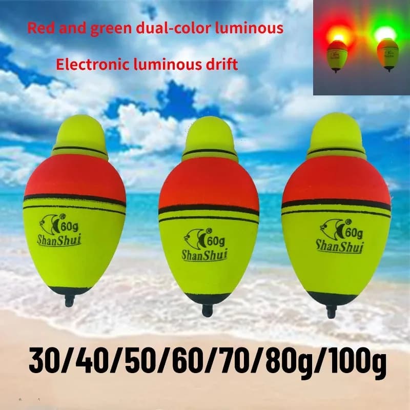 Flotteur lumineux EVA 30g-100g pour pêche de nuit carpe mer et roche avec mousse plastique durable
