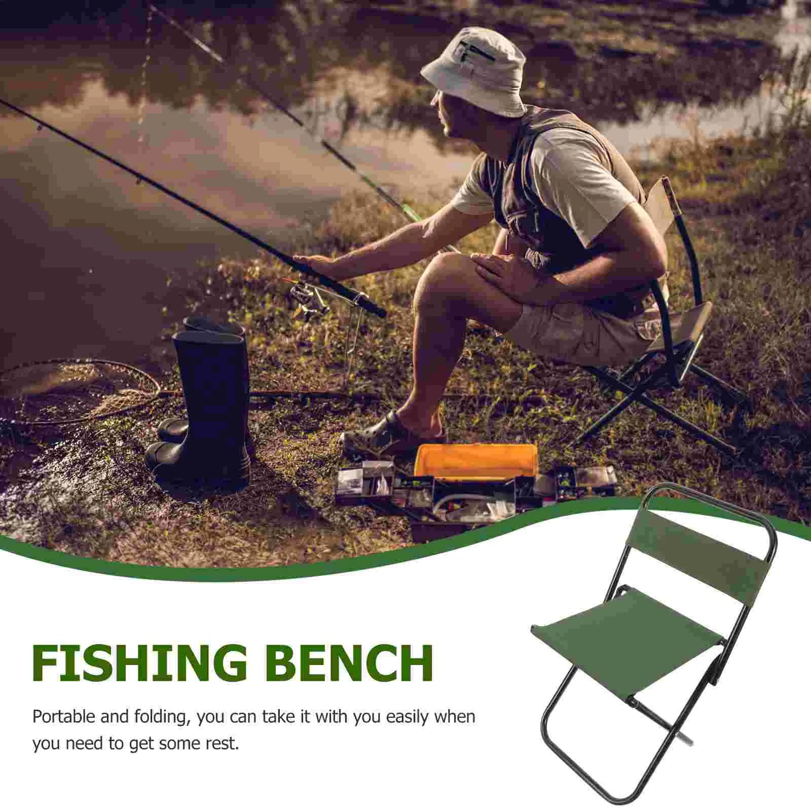 Tabouret de chasse pliant portable - Siège multifonction léger pour voyage plage pêche camping