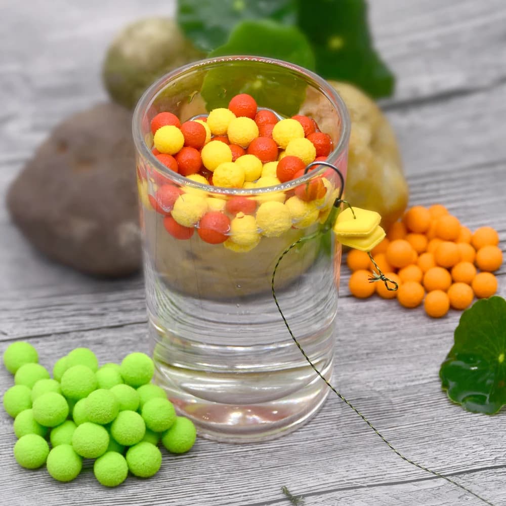 Perles flottantes pop-up MNFT pour carpe - 5 formes différentes - appâts colorés flottants
