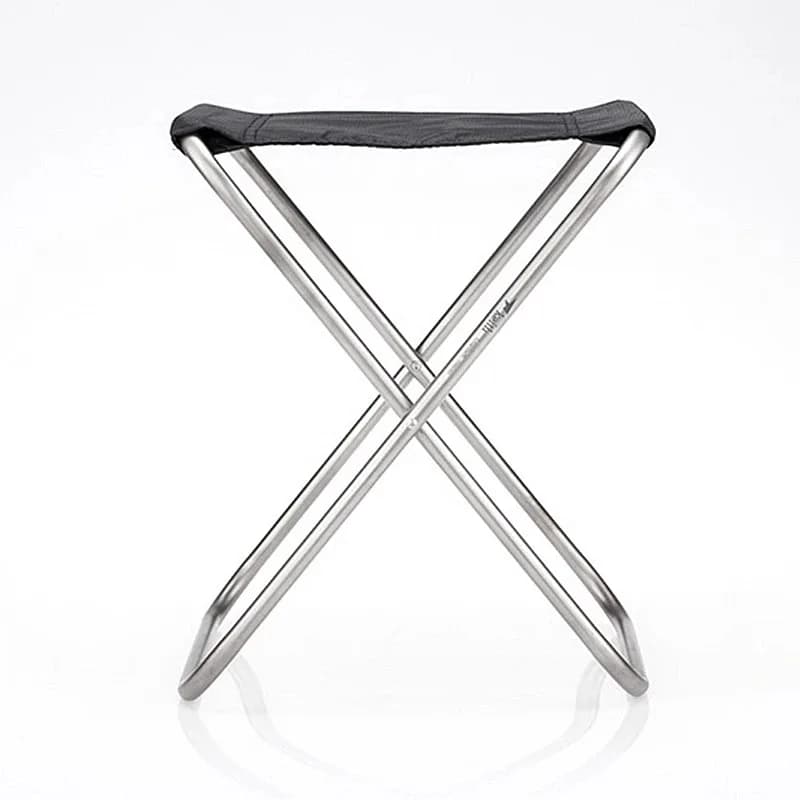Tabouret de pêche KEITH titane ultraléger 325g - Chaise pliante camping extérieure anti-rouille haute résistance