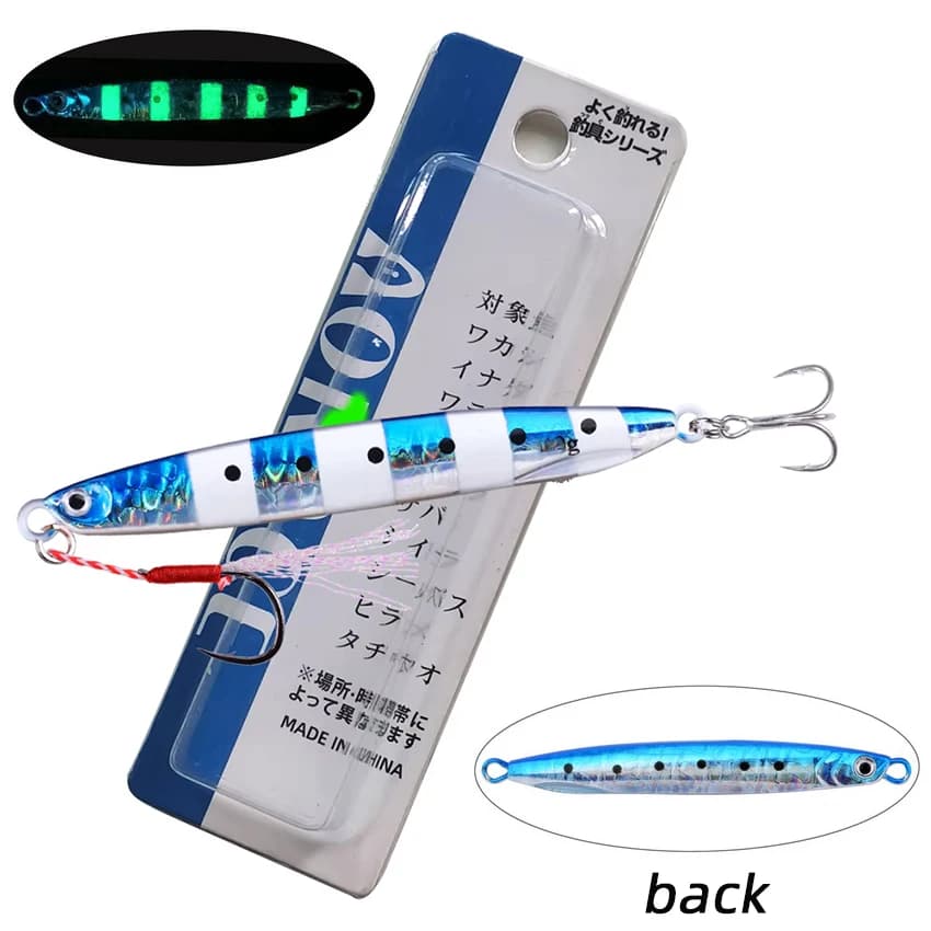 Cuiller métallique coulante Aorace 10G à 40G - Leurre jigging shore casting - Appât artificiel pesca