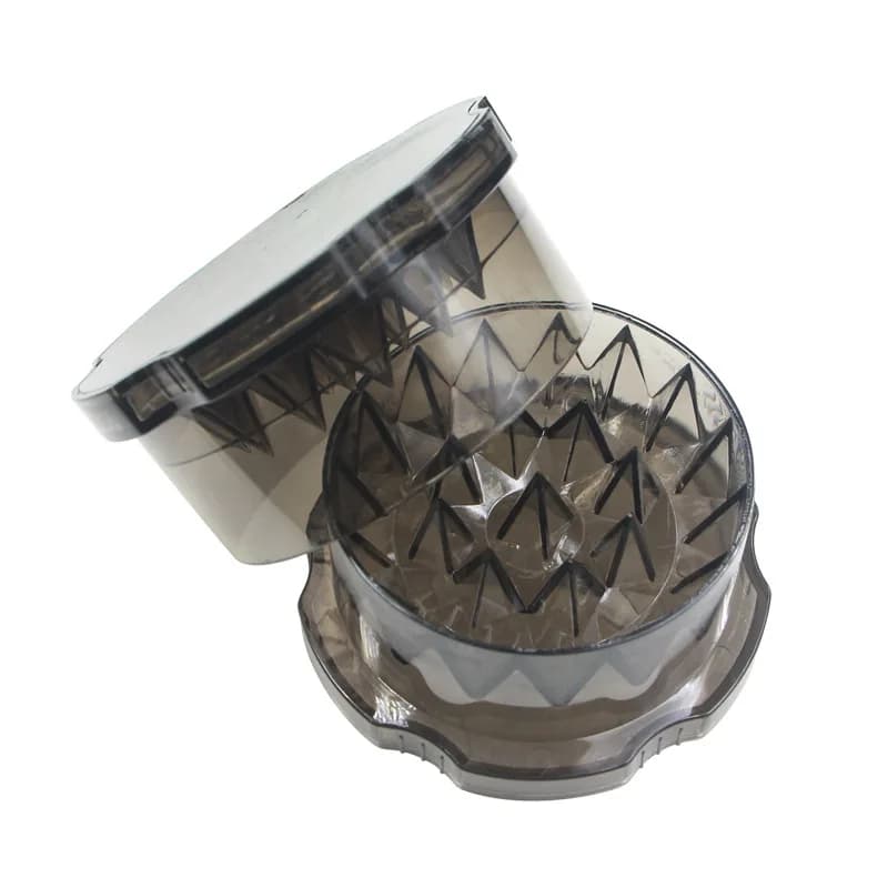 Broyeur à amorce pour carpe - Boîte en plastique fumé avec broyeur intégré pour bouillettes et appâts