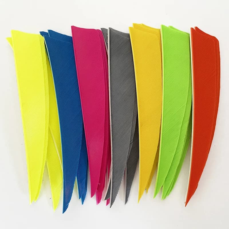 50 plumes flèche carbone 4 pouces découpe bouclier dinde archerie chasse à l'arc