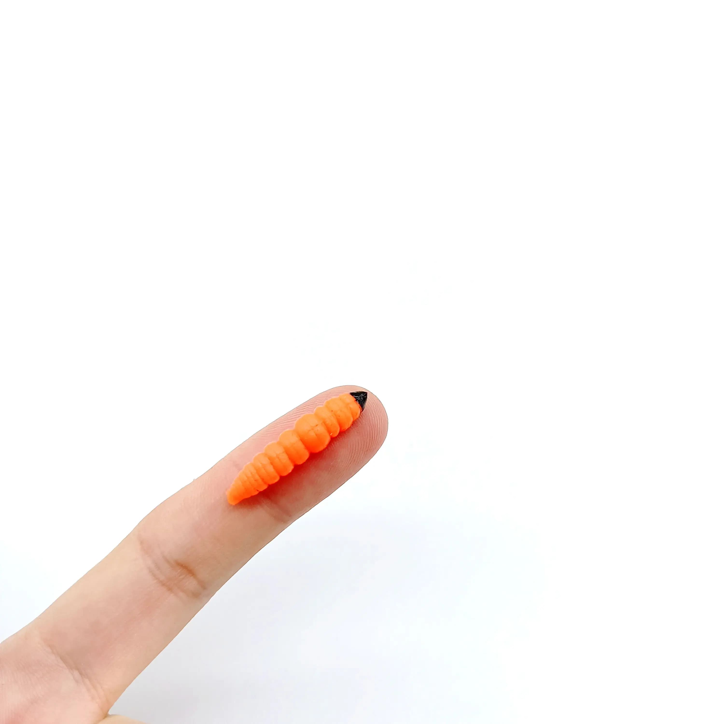 Vers souples DUODUOYU 20 pièces 30mm - Leurres silicone 0.45g pour pêche des carnassiers et jigging