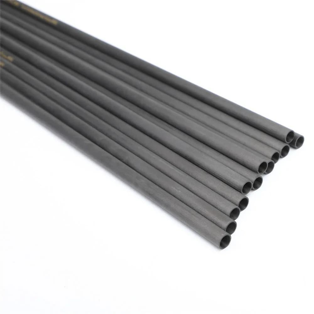 Fûts flèches carbone pur 30" inserts encoches ID6.2 spine 300-800 pour chasse pêche tir à l'arc cible