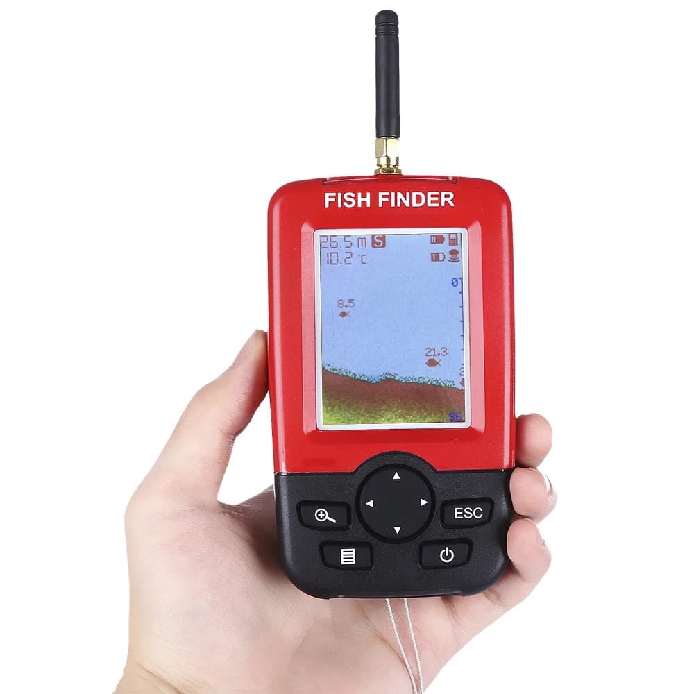 100M Portable Sonar Détecteur de Poissons Échosondeur Pêche Leurres Alarme Transducteur Pêche Lac Mer Profondeur