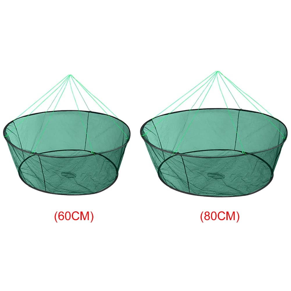 Filet de pêche pliable portable - Cage à appâts pour crevettes et crabes - Piège à