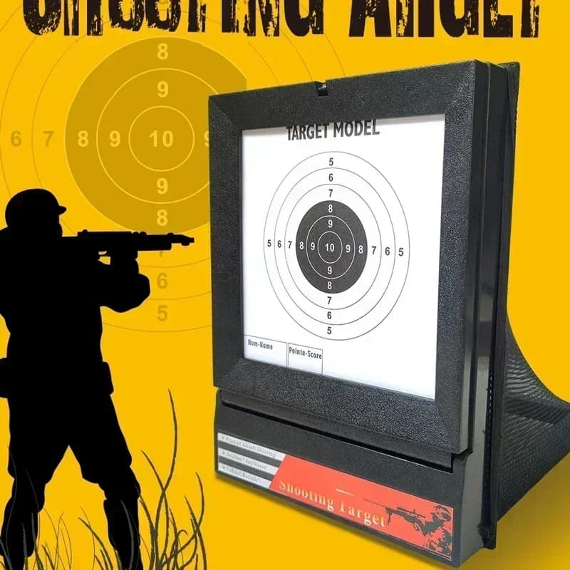 Cible airsoft avec filet piège récupération BB plombs portable pliable métal entraînement tir