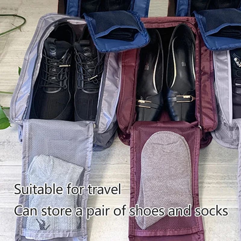 Sacs à chaussures pliables étanches voyage rangement grande capacité multifonction organisateur chaussures portable