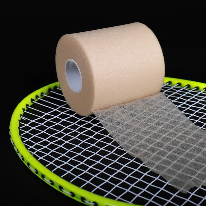Ruban pré-enroulé éponge sportif - Bande de préhension absorbante pour raquettes et accessoires de pêche