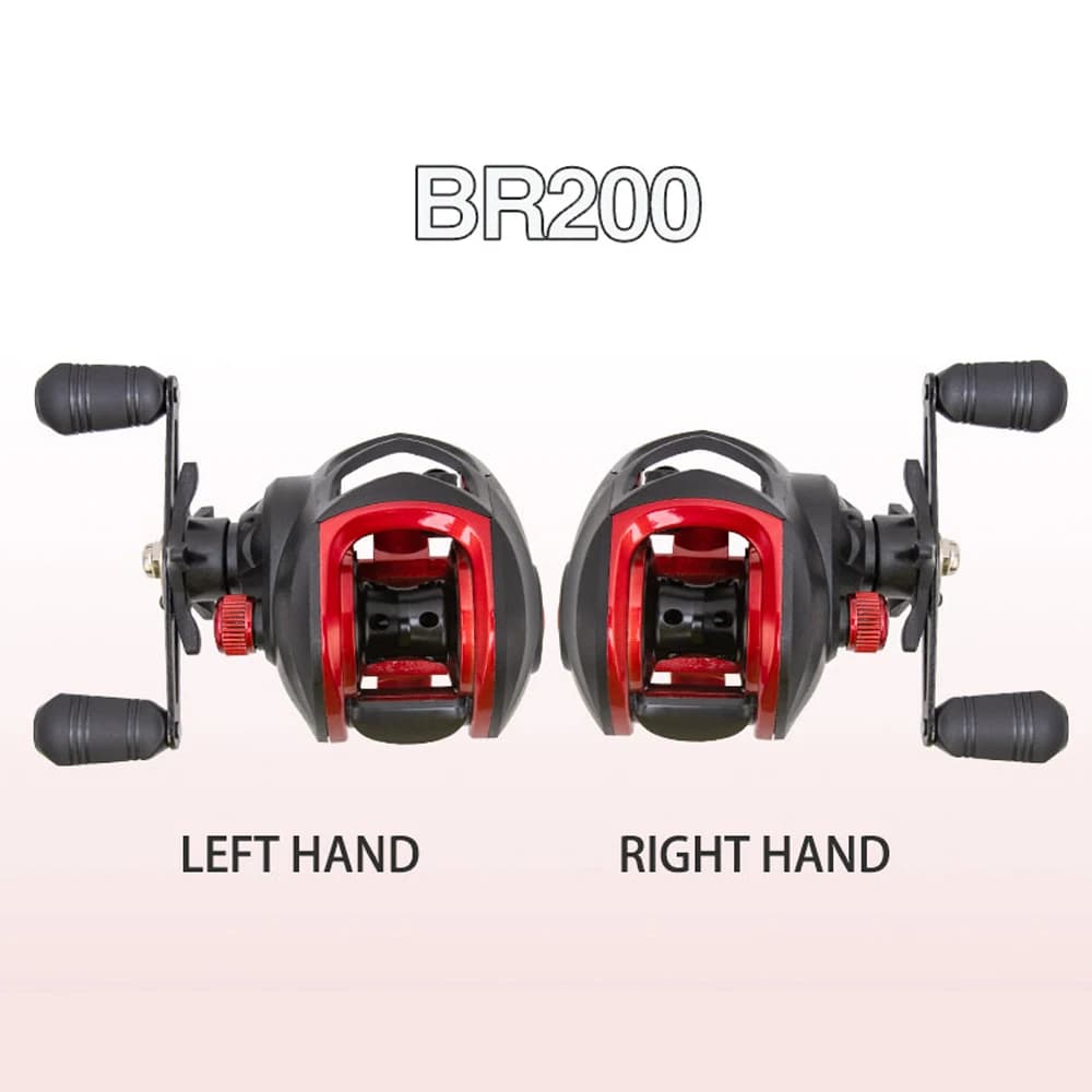 Moulinet Baitcasting Billings BR Series 7.2:1 pour pêche en mer et eau douce