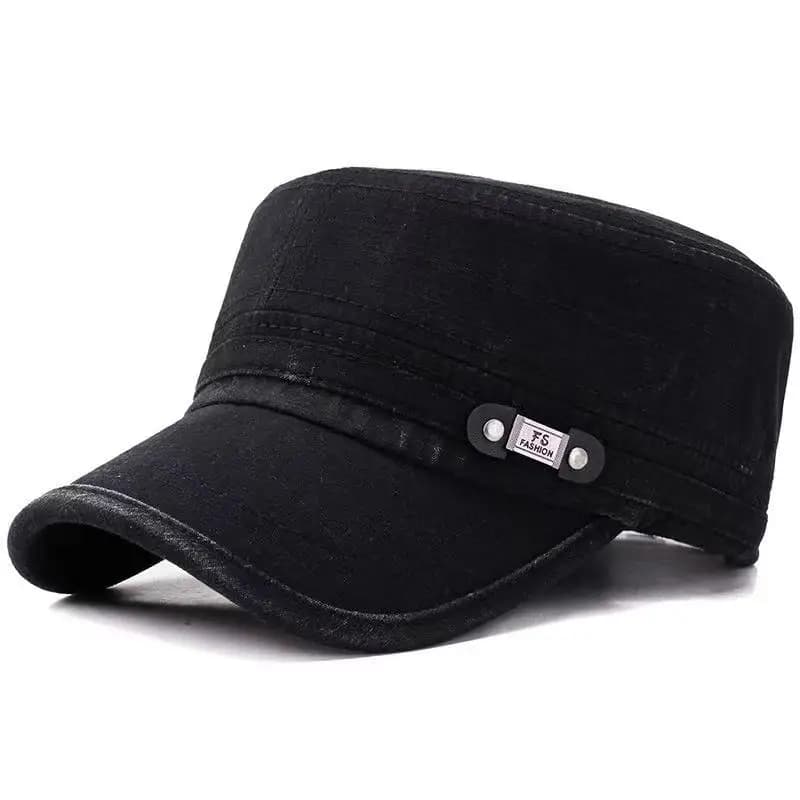 Casquette militaire coton pêche réglable - Style rétro armée pêcheur outdoor homme femme