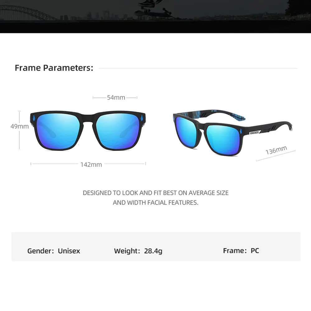 Lunettes de Soleil Polarisees GEUSSKISR Homme Femme - Protection UV pour Pêche et Sports Nautiques