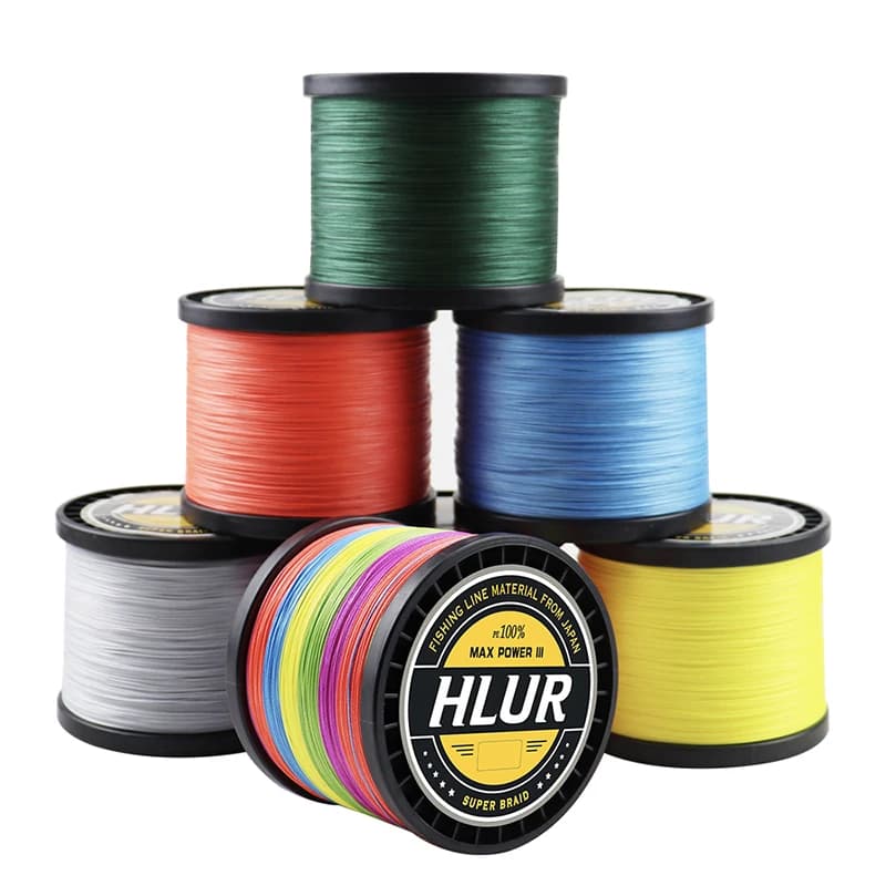 Ligne de pêche PE japonaise HLUR X4 4 brins, haute résistance 8-80LB pour carpe, 100 à 1000 mètres