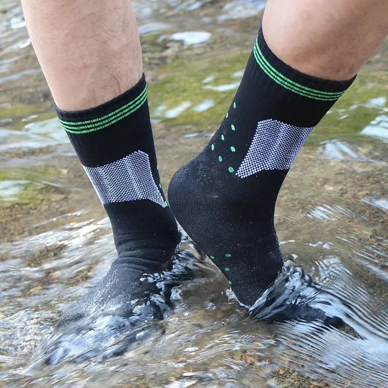 Chaussettes imperméables respirantes pour randonnée hiver pêche ski camping chaudes confortables