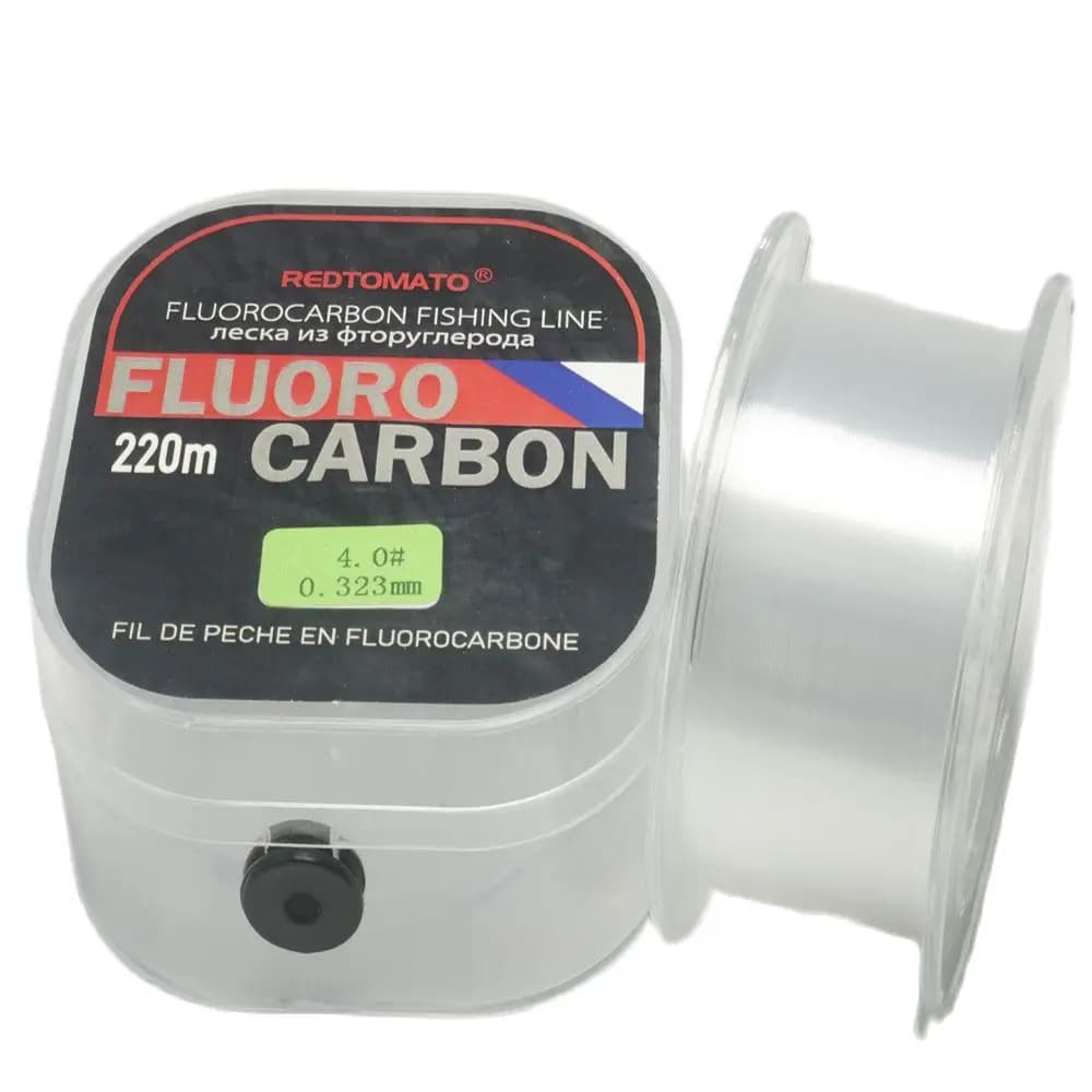 Ligne de pêche fluorocarbone souple 220m pour carpe et truite, leader monofilament résistant