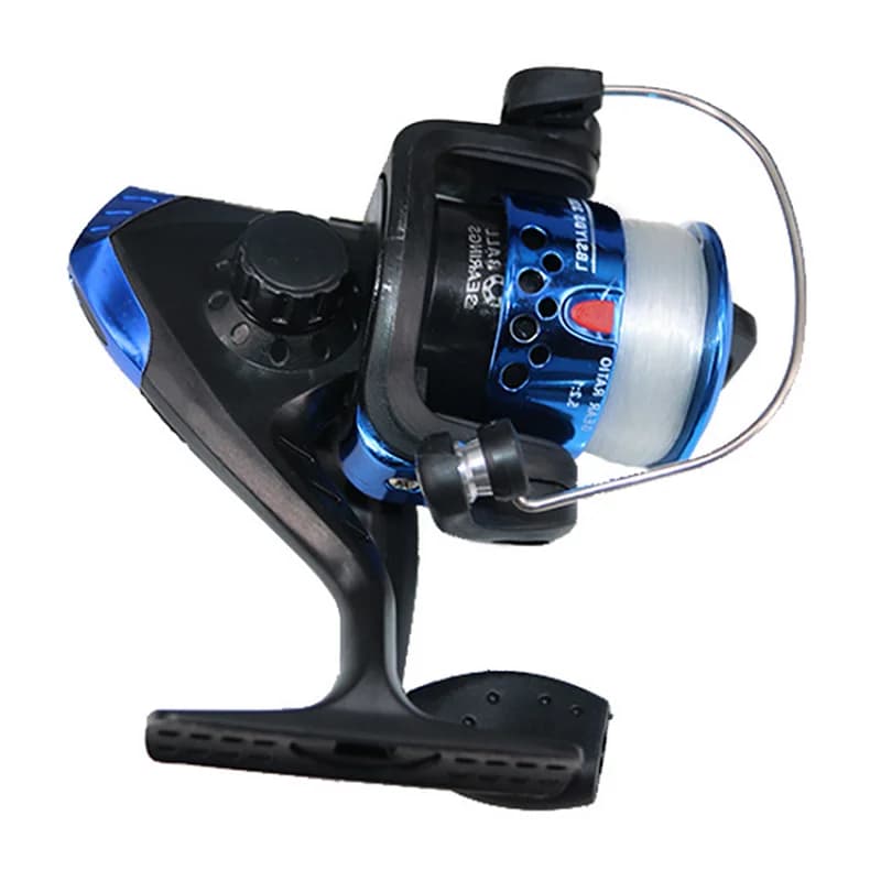 Moulinet ice fishing plastique 5.2:1 pour pêche sur glace avec leurres et ligne volante